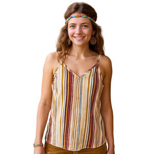 Daytrip Multicolor Striped Tank Top Size XS NWT
